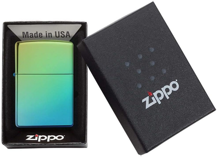 Zippo Farbige Feuerzeuge Blaugrün Kein Logo, Blaugrün Kein Logo
