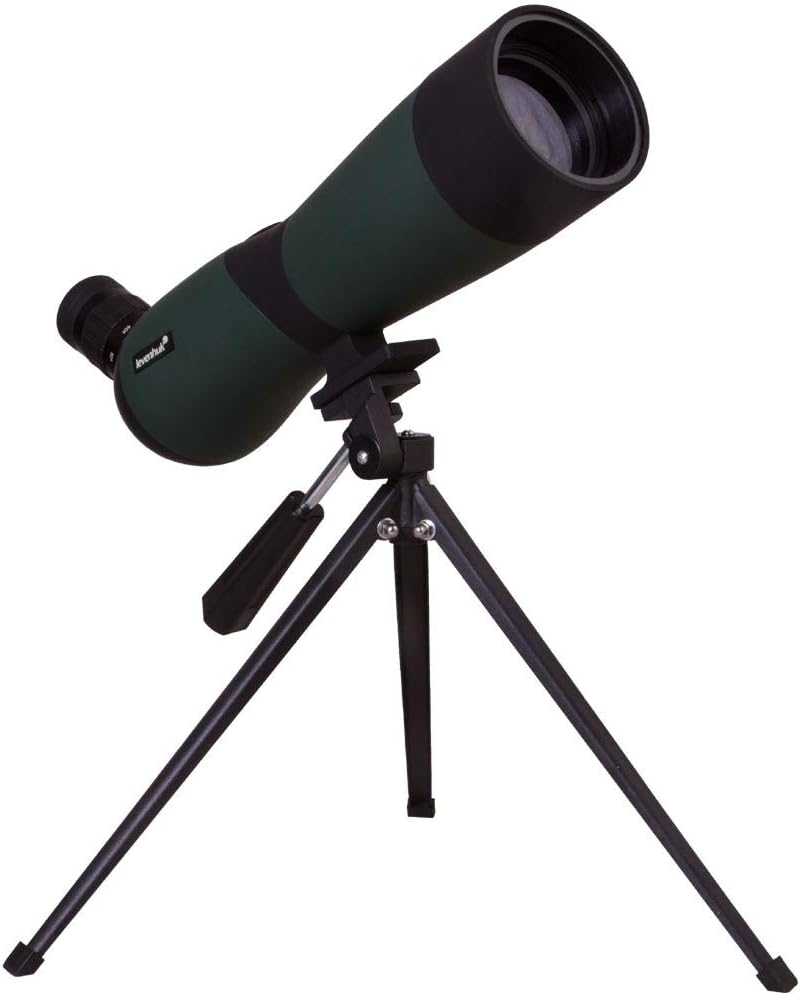 Levenhuk Blaze Base 60 Tragbares Spektiv mit BK-7-Glasoptik, Metall-Tischstativ und Tasche zur Beoba
