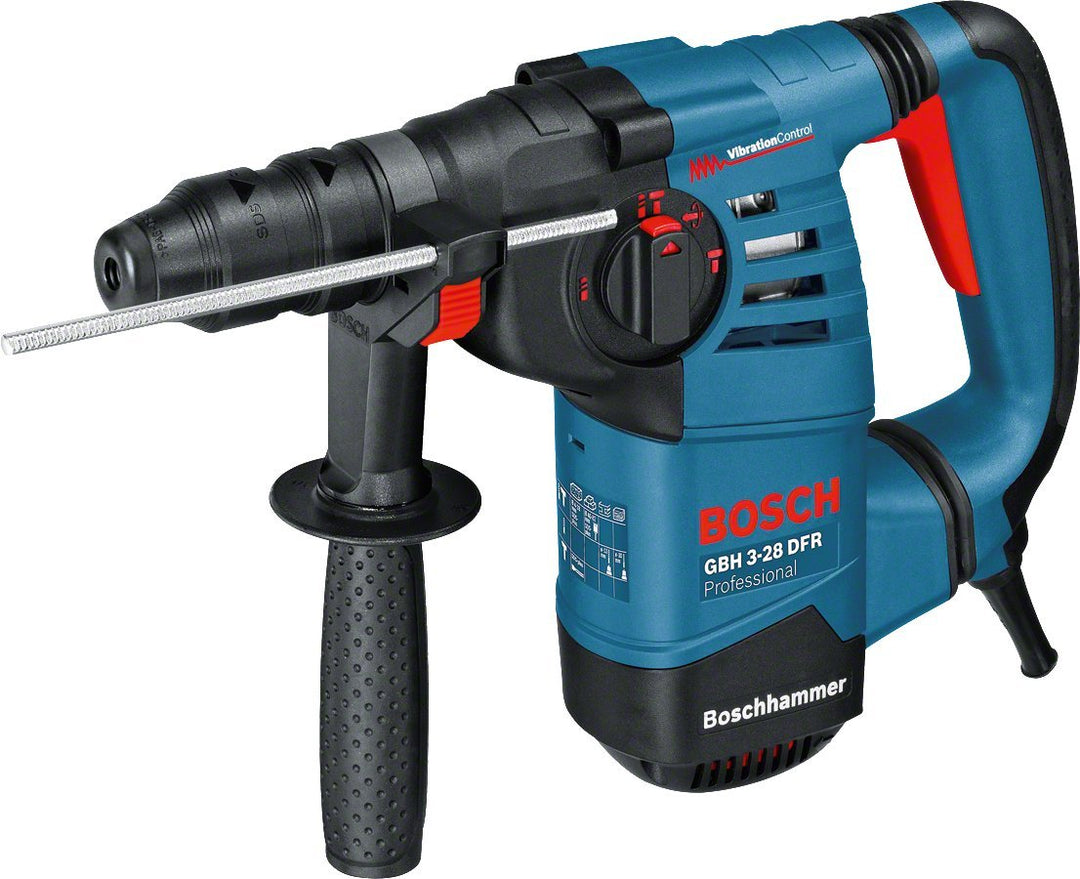 Bosch Professional Bohrhammer GBH 3-28 DFR (inkl. Maschinentuch, Schnellwechselbohrfutter 13mm, Wech