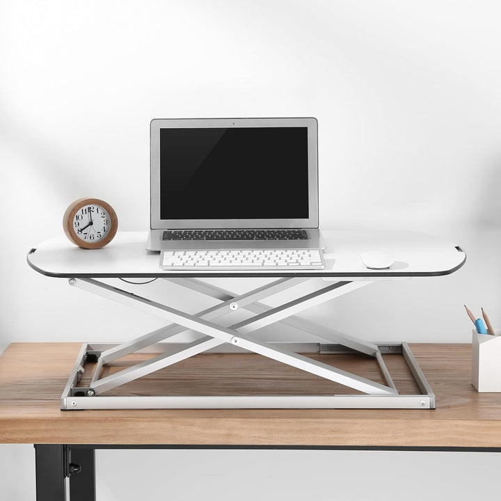 RICOO Schreibtischaufsatz Höhenverstellbar Ergonomisch Stehschreibtisch Aufsatz Tischaufsatz TS1111