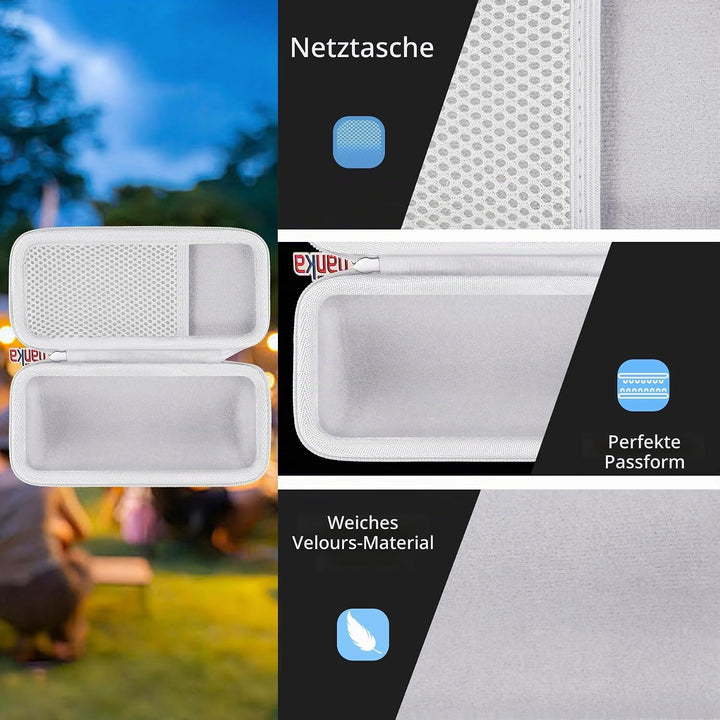 Khanka Hartschalenhülle kompatibel mit Sonos Roam 2 / Sonos Roam/Sonos Roam SL, tragbarer, wasserdic