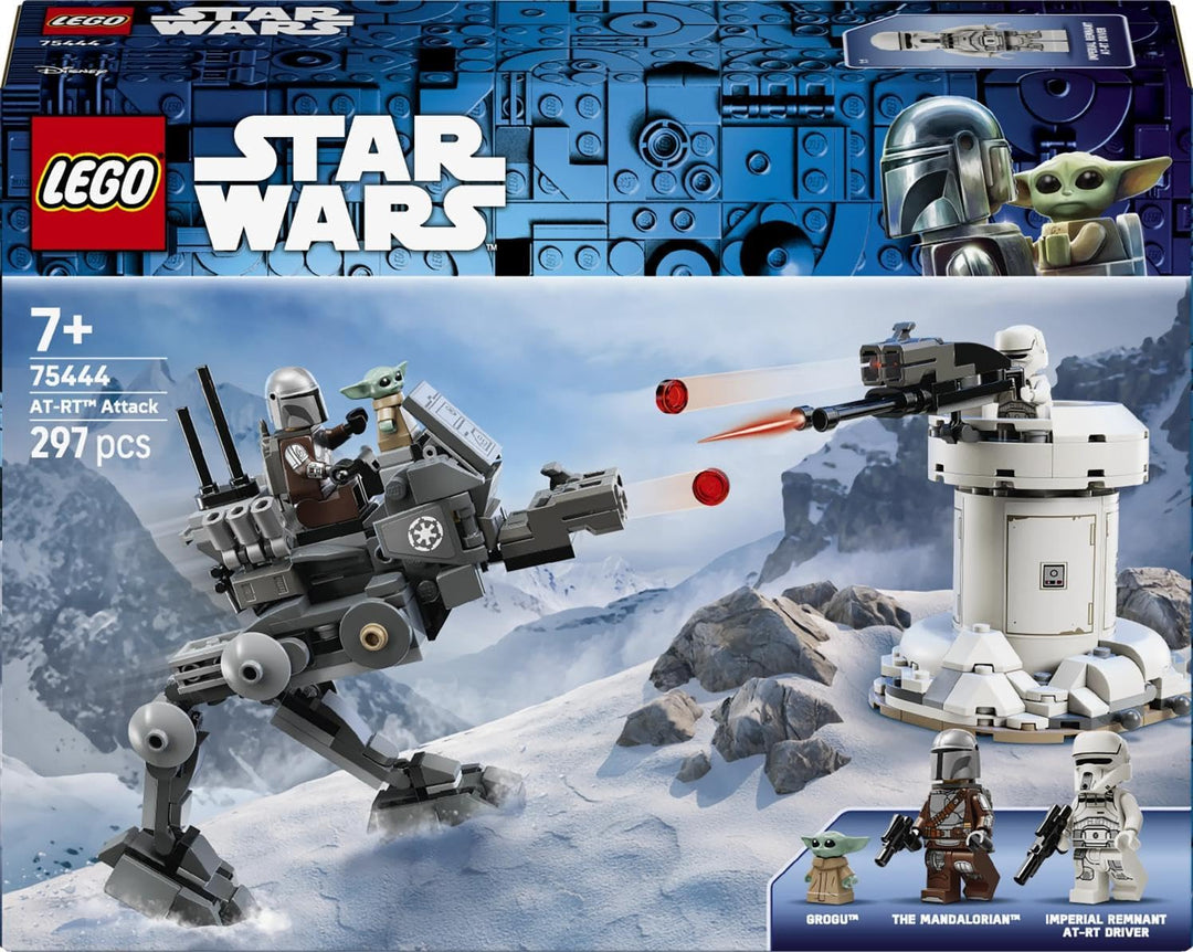 LEGO Star Wars 75444 Angriff des AT-RT - Modellbau mit imperialem Walker, Turm, Mandalorianer Minifi