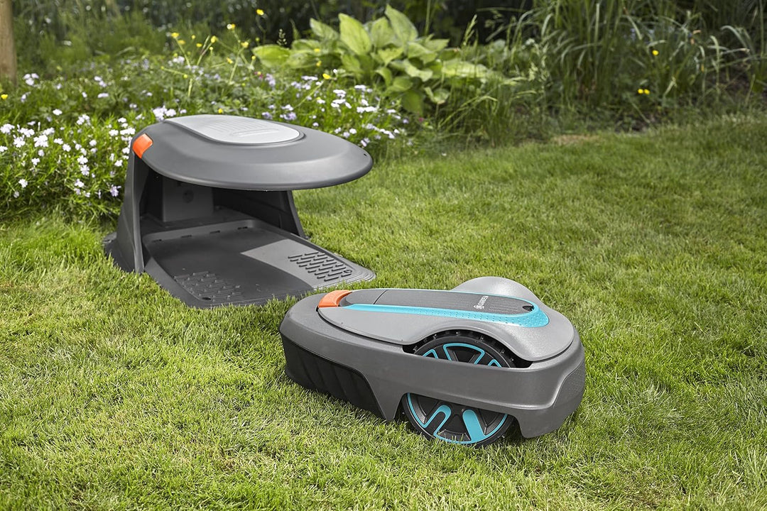 Gardena Garage für Mähroboter: Unterstellmöglichkeit für Rasenroboter, Schutz vor Sonneneinstrahlung