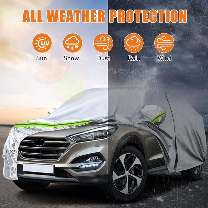 Autoabdeckung Outdoor Wasserdicht Passend für Hyundai Tucson IX35 2009-2025, Sommer Vollgarage Autop