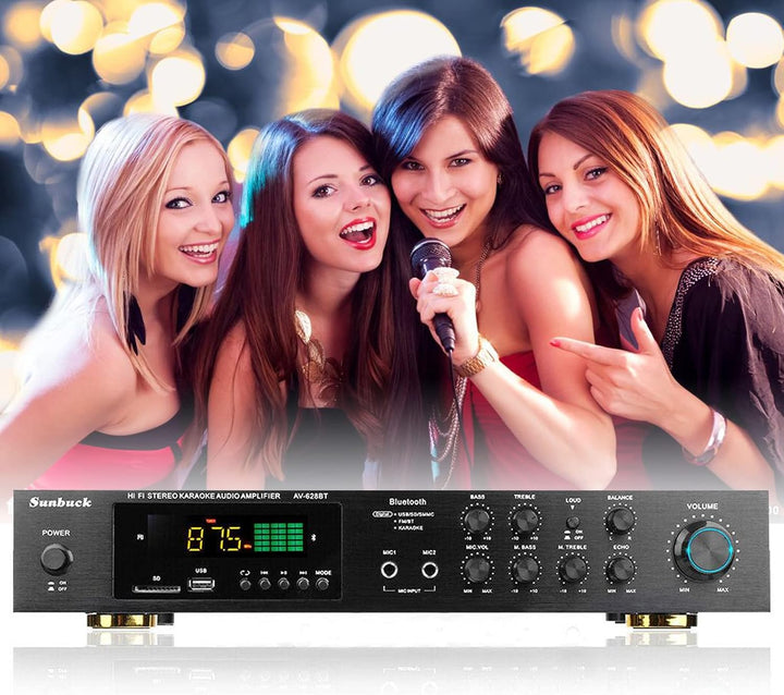 HiFi VerstäRker 5 Kanal Digital Fm USB Stereo Amplifier VollverstäRker 600W Mit Fernbedienung FüR Hi