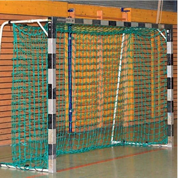 Handballtornetz Handball Fussball Kleinfeld Tornetz 3,10 x 2,10 m Tiefe Oben 0,80 / unten 1,00 m, PE