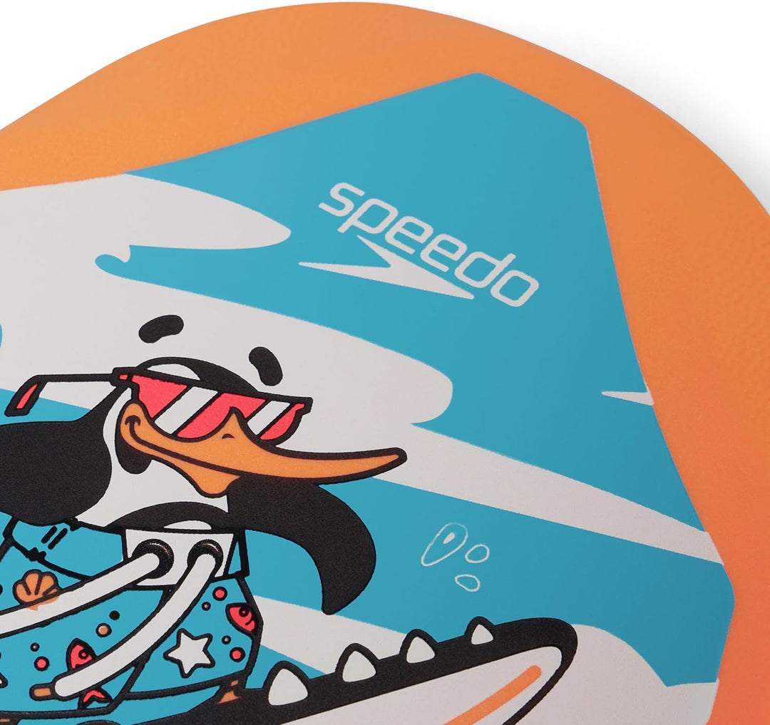 Speedo Unisex Kinder Printed Float Bedruckter Schwimmer, Chima-Azurblau/Neon-Orange, One Size