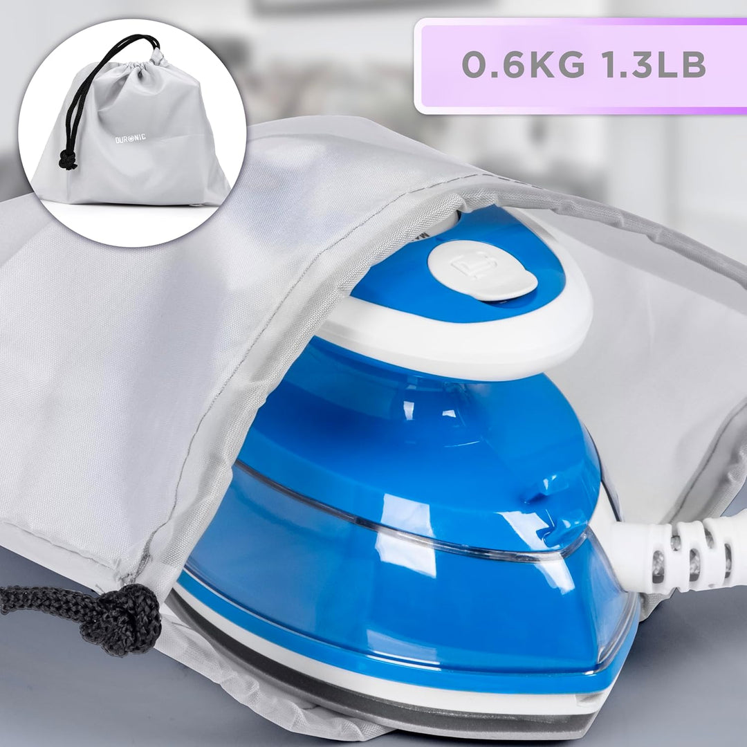 Duronic SI3 BE Mini Reisebügeleisen, 400W Mini Bügeleisen, Dampfbügeleisen 35ml Wassertank, kleines