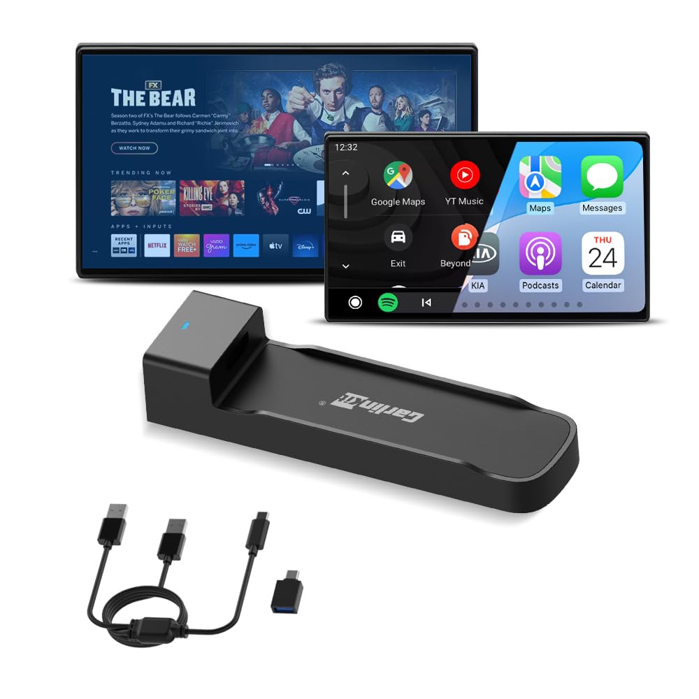 Carlinkit FireDrive Link Pro HDMI Car TV Converter für Fire TV Stick Streaming, Drahtloser Apple Car