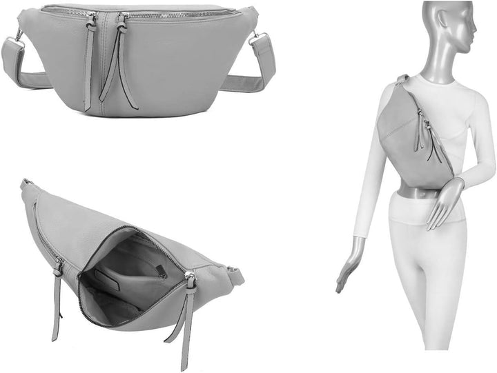 OBC Damen XL Tasche Bodybag Brusttasche Bauchtasche Hüfttasche Schultertasche Crossbody Umhängetasch