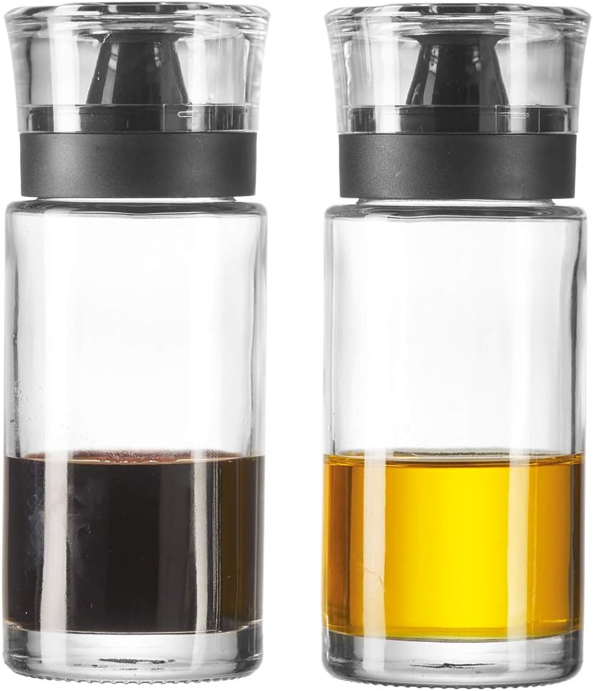LEONARDO HOME Set 4tlg. Salz- und Pfefferstreuer mit Essig- und Ölflasche Cucina 4er Set Salz Pfeffe