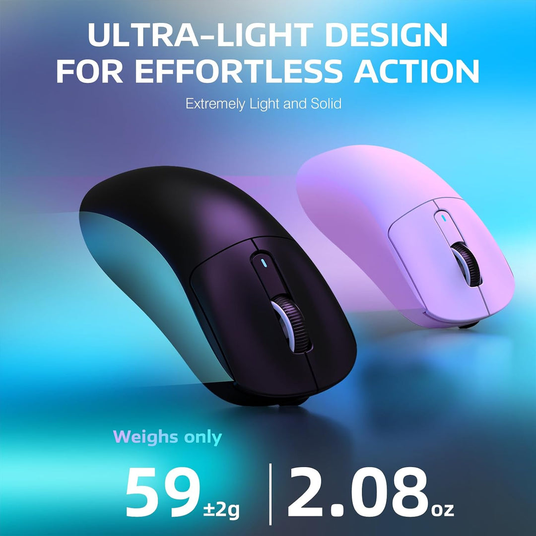 VGN GAME POWER ATTACK SHARK X3PRO 59g SUPERLIGHT Kabellose Gaming-Maus Esports, 4K/8KHz Abfragerate,