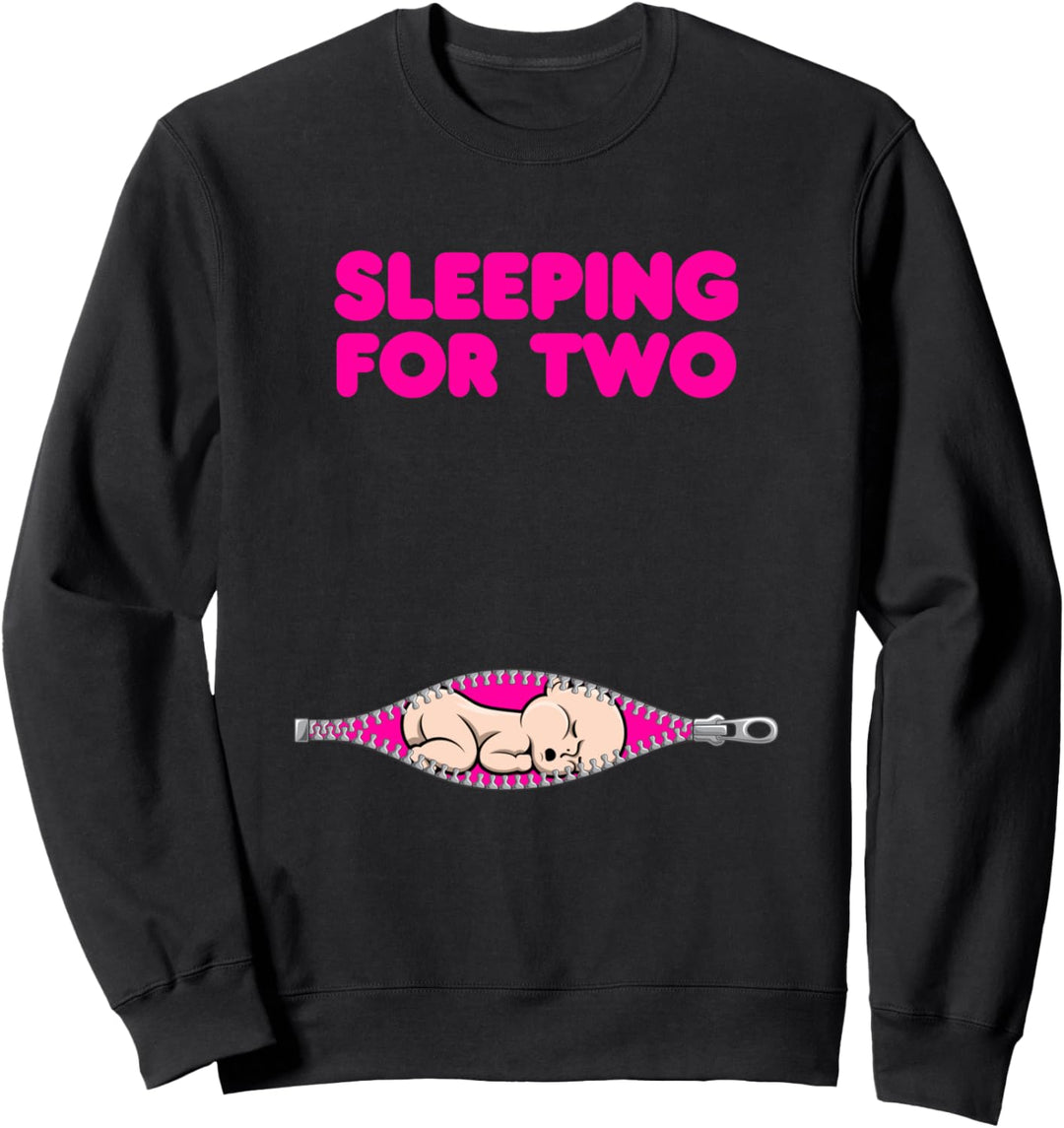 Schlafen Lustig Müde Mama Erwartet Mutter Sweatshirt