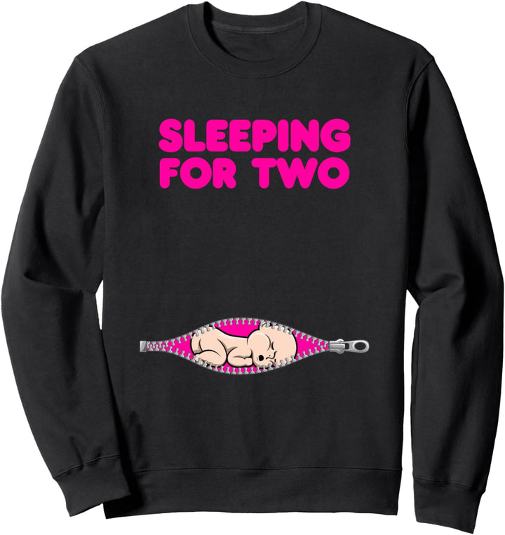 Schlafen Lustig Müde Mama Erwartet Mutter Sweatshirt