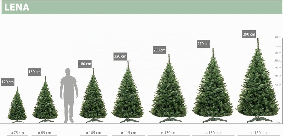 Künstlicher Weihnachtsbaum 150 cm Grün Tannenbaum Christbaum Tanne Unecht Weihnachtsdeko DecoKing Le