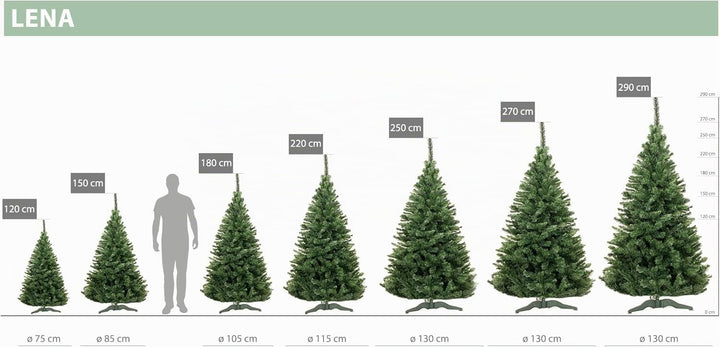 Künstlicher Weihnachtsbaum 150 cm Grün Tannenbaum Christbaum Tanne Unecht Weihnachtsdeko DecoKing Le