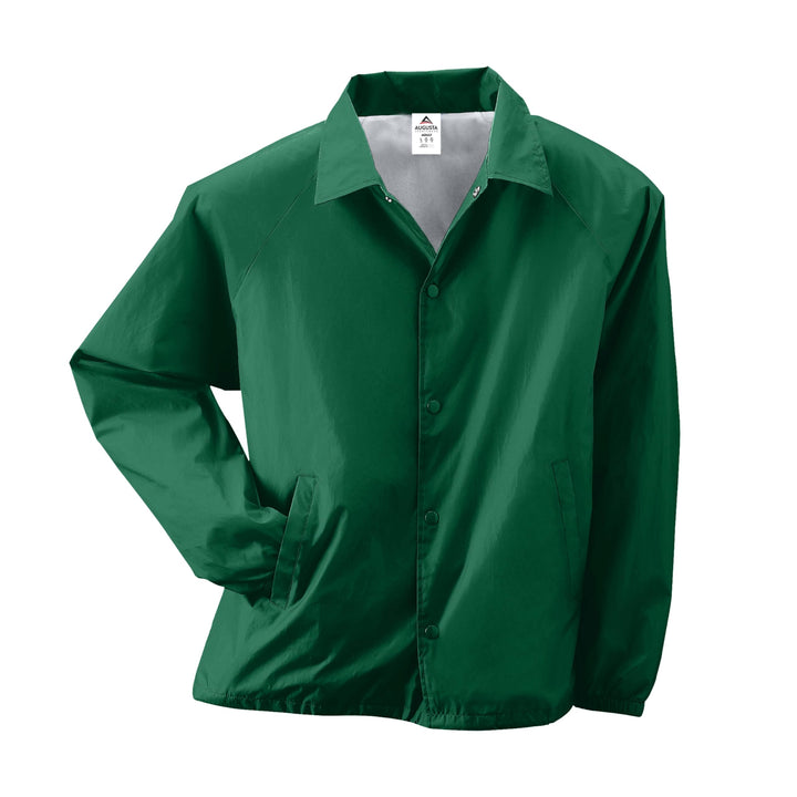 Augusta Sportswear Unisex-Erwachsene Nylon Coach's Jacke/Lined M Dunkelgrün, M Dunkelgrün