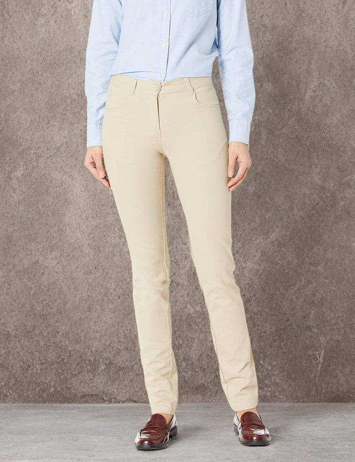 IZOD Mädchen Skinny Stetch Twill Schuluniform-Hose 1 Khaki, 1 Khaki