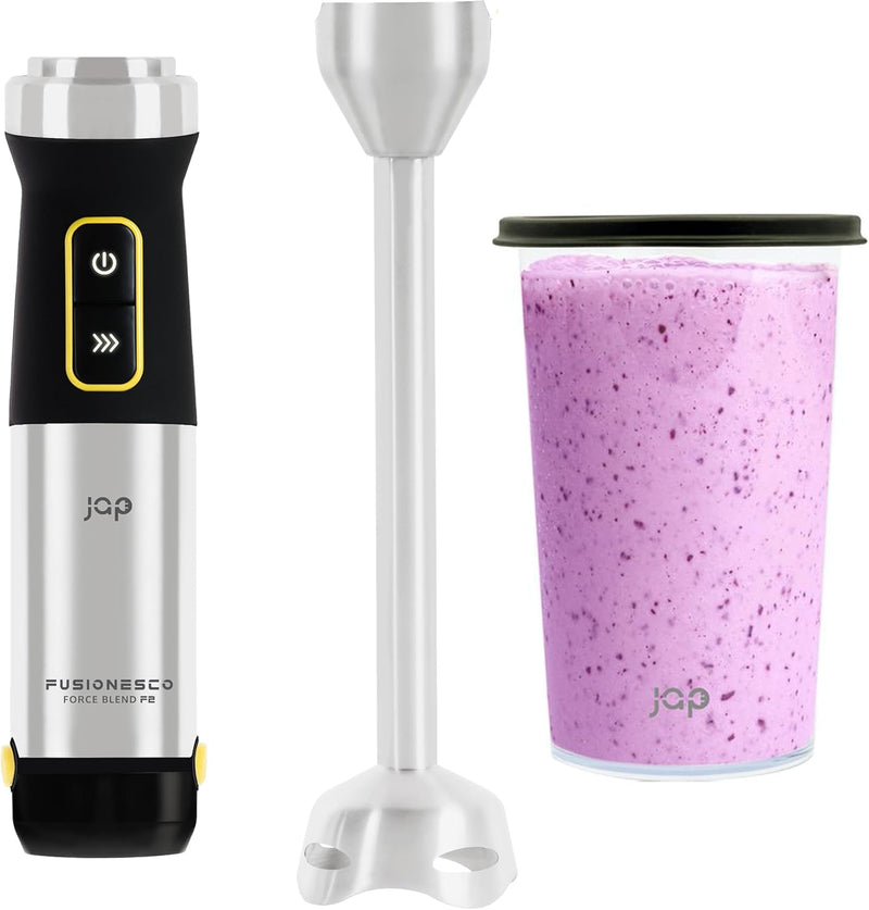 JAP Starke Stabmixer F1 | Frischhaltedose mit Deckel 800ml | 1200 W | einfache Reinigung | Titanklin