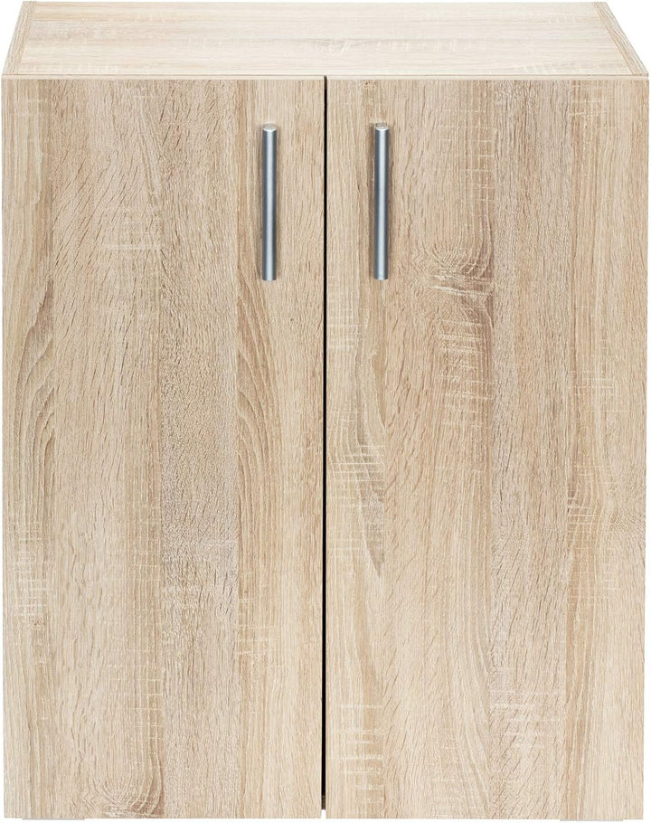 Casaria® Kommode mit 2 Türen 77x60x30cm Holz Modern höhenverstellbarer Einlegeboden Schlafzimmer Bür