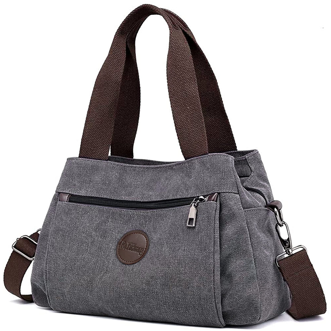 DORRISO Mode Umhängetasche Damen Canvas Handtasche Reise Schultertasche Casual Multifunktionale Umhä