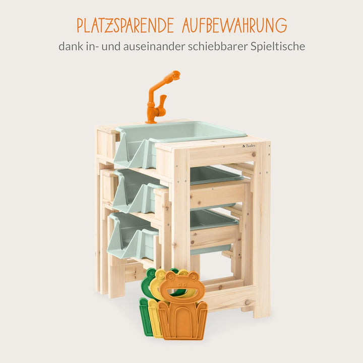 PINOLINO Wasserspieltisch-Set Frolino, 3-teilig, Outdoor Wasserspielzeug für Kinder, Gartenspielzeug