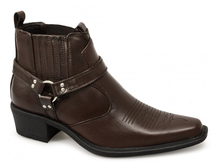 Us Messing Cuban Heel Steigbügel Western Kuh Stiefel 39.5 EU Braun, 39.5 EU Braun