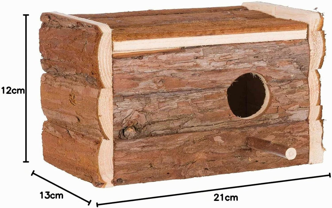 Trixie 5632 Natural Living Nistkasten, 21 × 13 × 12 cm/ø 3,8 cm 21 x 13 x 12 cm, 21 x 13 x 12 cm