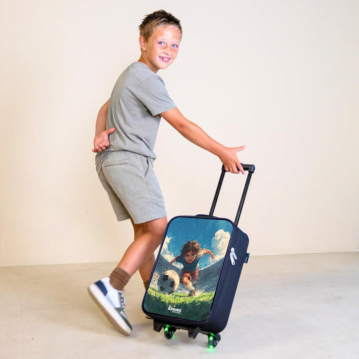 NoBoringSuitcases.com® Kinderkoffer Klein Reise Trolley 48x31x19 cm Reisekoffer Kleine Kinder Koffer