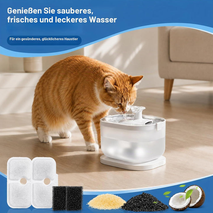 52 Stück Katzenbrunnen Filter für Petlibro Dockstream Trinkbrunnen PLWF005 / PLWF105 / PLWF115, 26 F