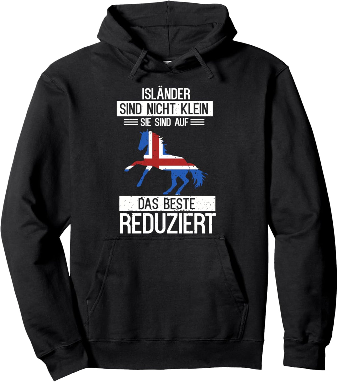 Isländer Sind Nicht Klein - Islandpferde Reiter Isi Reiten Pullover Hoodie