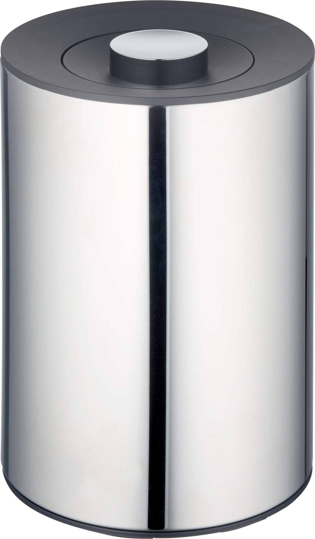 Keuco Plan Abfalleimer, 5 Liter, Ø21 cm, H: 28,8 cm, Standmodell, Metall verchromt, mit innenbehälte