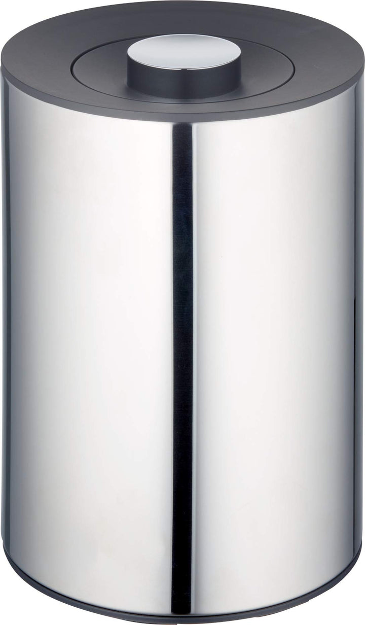 Keuco Plan Abfalleimer, 5 Liter, Ø21 cm, H: 28,8 cm, Standmodell, Metall verchromt, mit innenbehälte