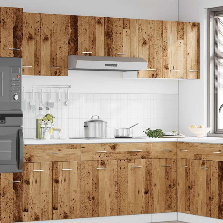 vidaXL Hängeschrank Lyon Altholz-Optik 30x31x60 cm Holzwerkstoff, Küche Schrank, Einbauküche, Küchen