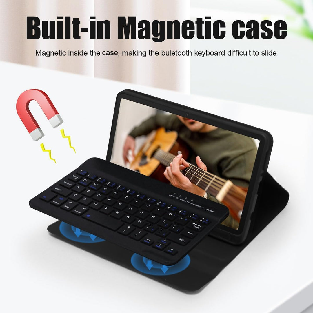 Für Samsung Tablet A9 Plus Tastatur -Für Galaxy Tab A9 Plus Hülle mit Tastatur, (Deutsches) Tastatur
