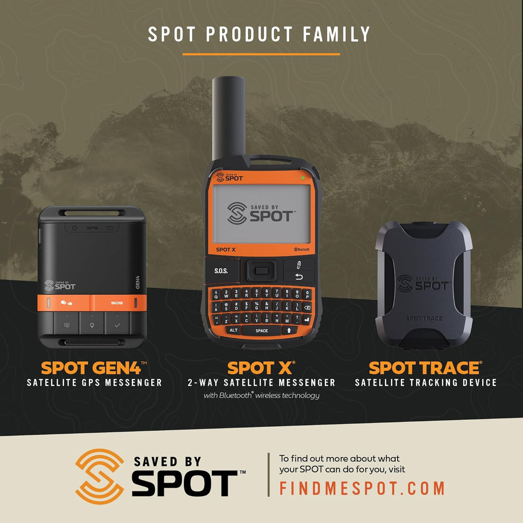 Spot Gen4 Satelliten-GPS-Messenger | Handheld tragbarer Tracker für Wandern, Camping, Alleinarbeit u