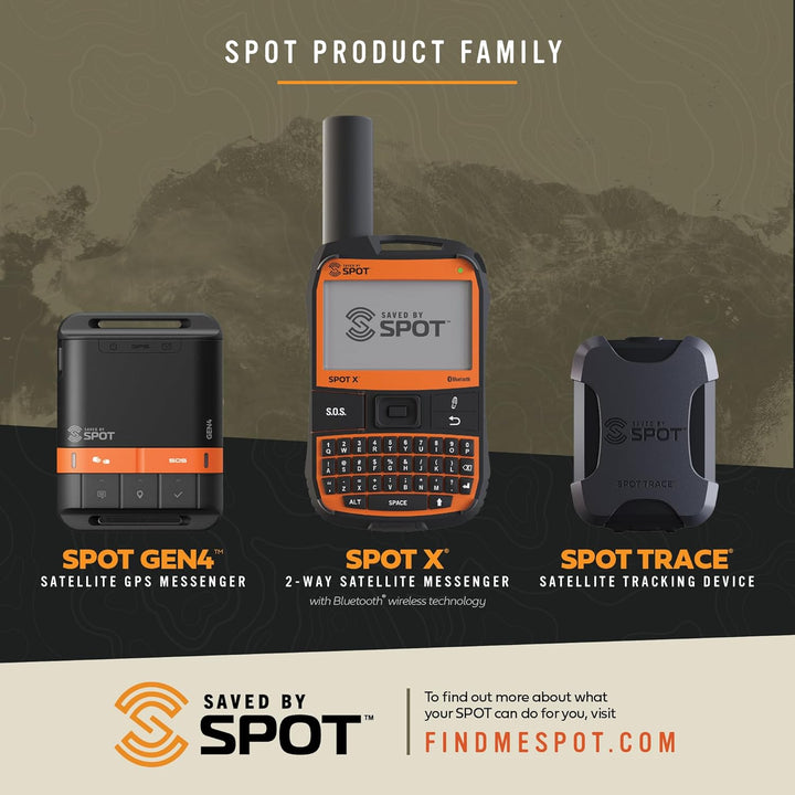 Spot Gen4 Satelliten-GPS-Messenger | Handheld tragbarer Tracker für Wandern, Camping, Alleinarbeit u