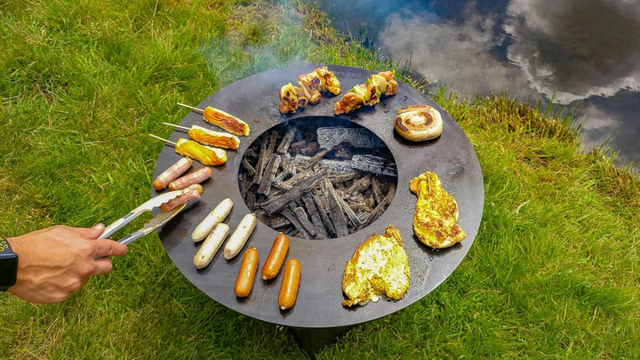 SOUK ONE Plancha Ø 80 cm Feuerring Feuerplatte Grillring für Feuerschale oder Feuertonne - Grillplat