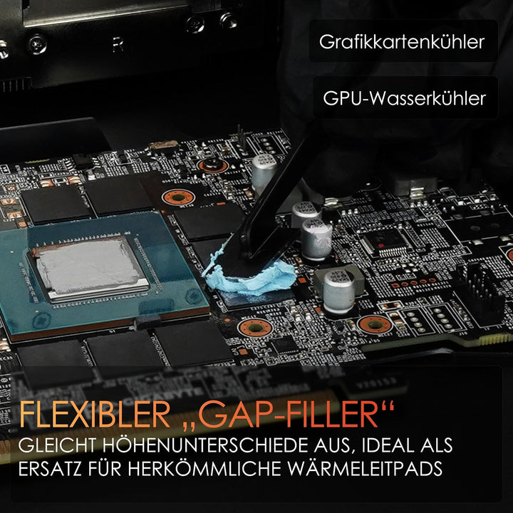 Thermal Grizzly TG Putty Advance – Elektrisch nicht leitender Wärmeleitknete für GPU-Modding und Wär