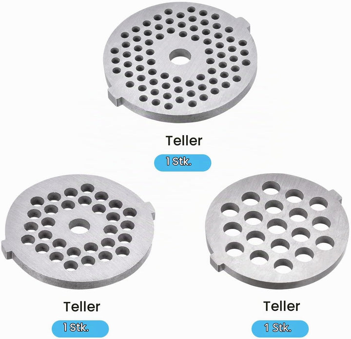 sourcing map 1 Satz Fleischwolf Klinge 3mm 5mm 7mm Edelstahlmesser Chopper für Fleischwölfe