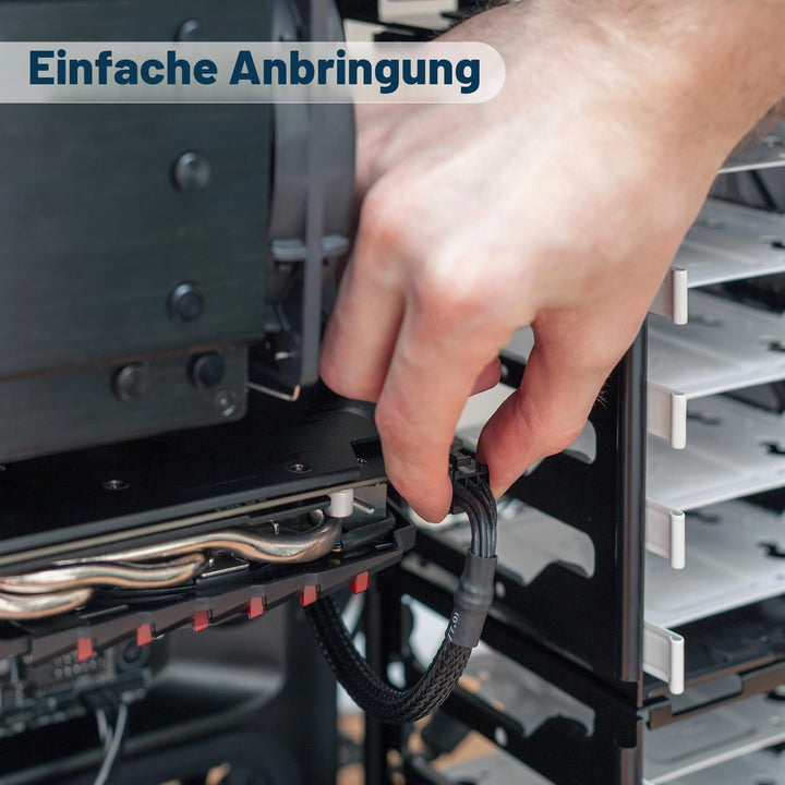 COMeap (2er-Pack) PCIe Adapterkabel für Corsair Netzteile, ATX 8-Pin (CPU) auf PCIe 8-Pin (6+2) Adap