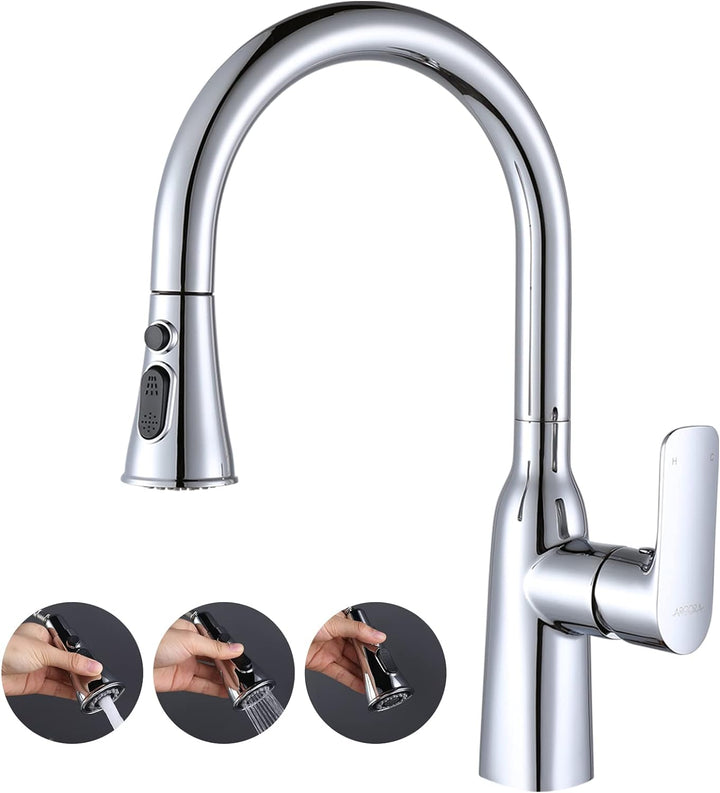 ARCORA Wasserhahn Küche Armatur Ausziehbar Küchenarmatur 360° Schwenkbar Spültischarmatur für Küchen
