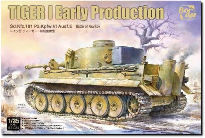 Border Model BT-034 Tiger I Early Production Battle of Kharkov Massstab 1:35 Modellbau Plastikbausat