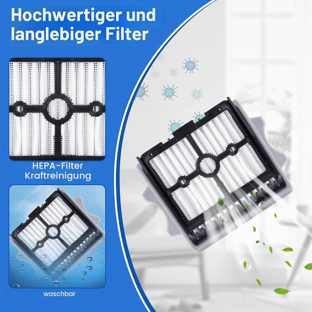 Ersatzbürstenrolle und HEPA-Filter Zubehör für Tineco Floor One Stretch S6/S7 Stretch Ultra/Switch S