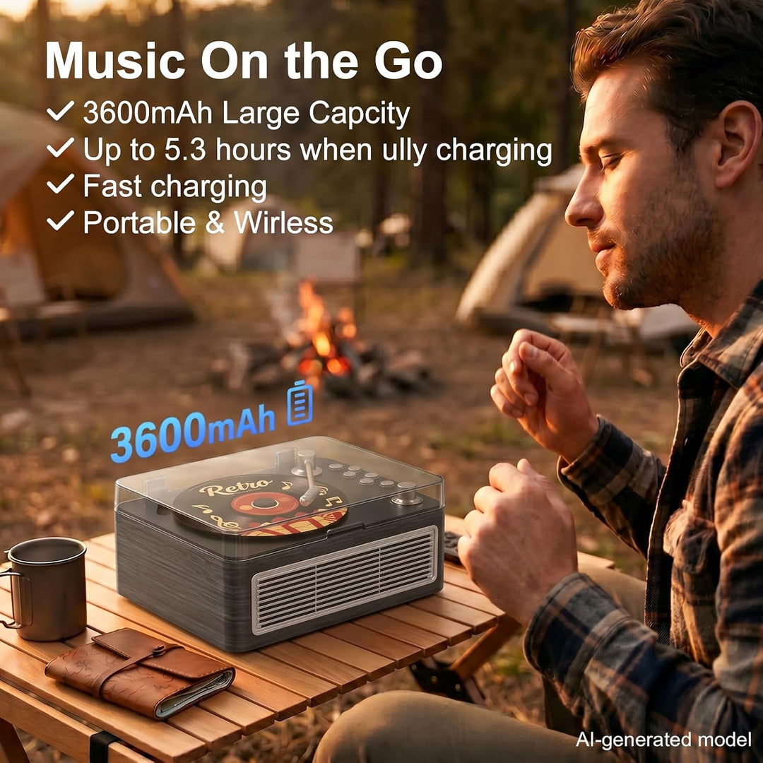 Gueray Tragbarer CD Player Bluetooth CD-Player mit Lautsprecher & Radio & Fernbedienung Unterstützt