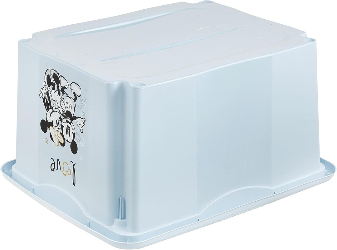 keeeper Micky Maus Aufbewahrungsbox mit Deckel, Dreh- und stapelbar, Für Kinder, 24 l, Karolina, Clo