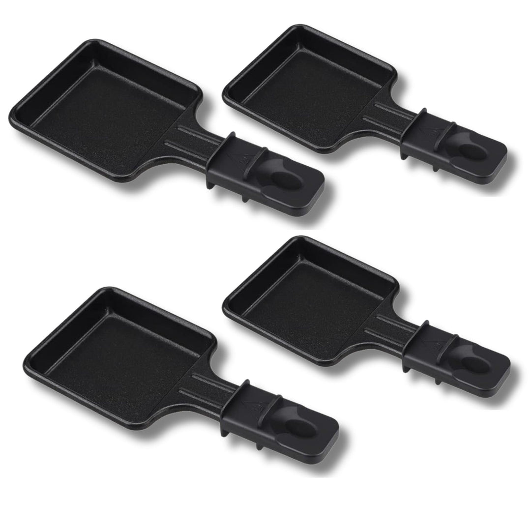 SOS ACCESSOIRE Raclette-Pfannen, antihaftbeschichtet, 1 bis 12 Stück, quadratisch, kompatibel mit Te