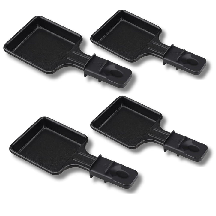 SOS ACCESSOIRE Raclette-Pfannen, antihaftbeschichtet, 1 bis 12 Stück, quadratisch, kompatibel mit Te