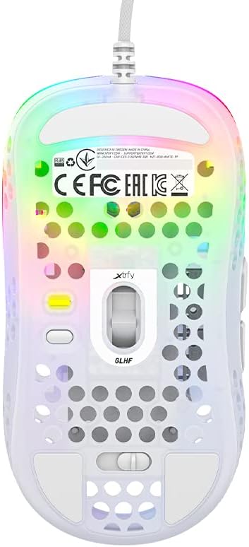 Xtrfy MZ1, Ultraleichte Kabelgebundene Gaming-Maus, Pixart 3389 Sensor, Einzigartige Form für Optima