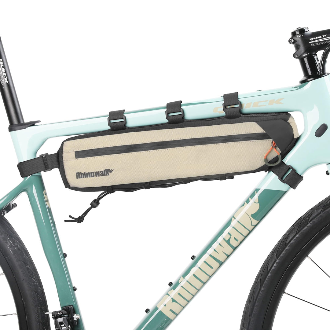 Fahrrad Rahmentasche Oberrohrtasche spritzwassergeschützt Dreieckstasch Doppelseitiger Reissverschlu
